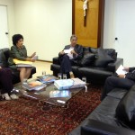 Déda recebe visita da presidente do TCE