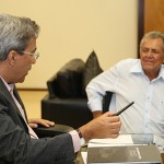 Déda apresenta projeto para novo centro de treinamento à FSF - Marcelo Déda reuniuse com o presidente da Federação Sergipana de Futebol (FSF)