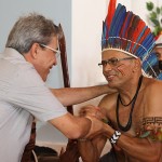 Déda é recebido com festa pelos índios xocós ao entregar a restauração da Igreja de São Pedro   - Foto: Mario Sousa