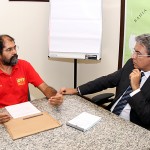 Déda reúnese com diretoria do Sindicato dos Bancários -