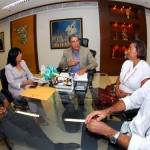 Governador recebe visita da nova mesa diretora da Assembleia Legislativa - O governador Marcelo Déda