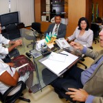 Governador recebe visita da nova mesa diretora da Assembleia Legislativa - O governador Marcelo Déda