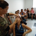 Mulheres do grupo Mama Fest participam de tratamento de beleza - Foto: Ascom/Huse