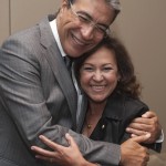 Déda recebe de prefeitos de todo o Brasil a Medalha Célio de Castro - O governador Marcelo Déda com o prefeito de Aracaju Edvaldo Nogueira e o deputado Almeida Lima