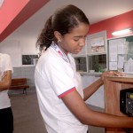 Aparelho de biometria identifica alunos do Costa e Silva  - A estudante Cristiane Vitória / Fotos: Juarez Silveira/Seed