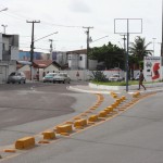 Ponte sobre o Rio do Sal recebe sinalização - O secretário de Estado da Infraestrutura