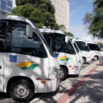 Governador em exercício prestigia entrega de novos ônibus -