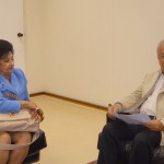 Jackson Barreto recebe presidente do TCE e confirma presença na inauguração da Ouvidoria - Fotos: Wellington Barreto