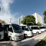 Governador em exercício prestigia entrega de novos ônibus -