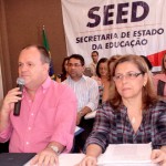 Seed dá início à Semana de Planejamento Estratégico - Belivaldo Chagas e a secretária adjunta