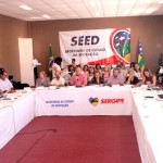 Seed dá início à Semana de Planejamento Estratégico - Belivaldo Chagas e a secretária adjunta