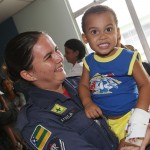 Páscoa e Dia do PM se transformam em festa para crianças da oncologia - Fotos: Márcio Dantas