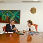 Dilma Rousseff garante a Déda os recursos para as obras do Aeroporto de Aracaju -  Foto: Roberto Stuckert Filho/PR