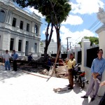 Déda inspeciona obra do antigo Atheneuzinho -