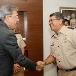 Governador recebe a nova diretora geral da Polícia Rodoviária Federal - Fotos: Marcos Rodrigues/ASN