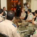 Governador recebe a nova diretora geral da Polícia Rodoviária Federal - Fotos: Marcos Rodrigues/ASN