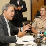 Governador recebe a nova diretora geral da Polícia Rodoviária Federal - Fotos: Marcos Rodrigues/ASN