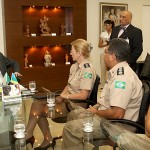 Governador recebe a nova diretora geral da Polícia Rodoviária Federal - Fotos: Marcos Rodrigues/ASN