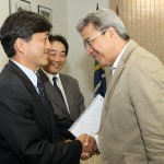 Déda recebe executivos da Mitsui Gás e Energia - Fotos: Marcos Rodrigues/ASN