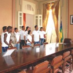 Alunos da Escola Senador Leite Neto abrem “Um parabéns especial ao Palácio Museu” -
