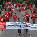 Secretário dos Direitos Humanos participa da marcha dos trabalhadores  - Fotos: Ascom/Sedhuc