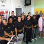 Coral de servidores do Huse leva descontração ao Centro de Oncologia - Fotos: Ascom/Huse