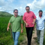 Presidente da Cohidro visita o perímetro Jabiberi em Tobias Barreto  - Diretores da Cohidro comemora o investimento do governo na região