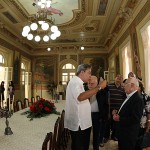 Déda recebe ministro Ubiratan Aguiar no PalácioMuseu Olímpio Campos -