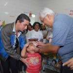 Tem início campanha de vacinação contra a paralisia infantil - O secretário de Estado da Saúde