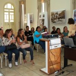 Curso ensina técnicas de condução de deficientes visuais - Fotos: Noel Lino/Secc