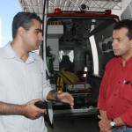 Diretoria da Fundação Hospitalar visita bases do Samu 192 Sergipe - O superintendente do Samu 192