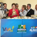 Déda reúnese com a presidenta Dilma Rousseff em Alagoas - O governador Marcelo Déda e a presidenta Dilma Rousseff / Fotos: Marcos Rodrigues/ASN