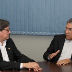 Governador anuncia novo secretário de Direitos Humanos e novo presidente da Segrase  - O governador Marcelo Déda e Luiz Eduardo Oliva