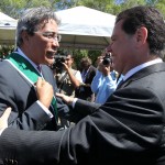 Déda recebe Medalha do Mérito Anhanguera durante solenidade no centro histórico de Goiás - Fotos: Roberto Jayme