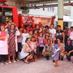 Bombeiros visitam crianças internadas no Centro de Oncologia do Huse - Fotos: Ascom/CMBSE