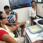 Maternidade inicia testes para implantação de novo cartório - A recepcionista Lourdes Correia / Fotos: Bruno César/FHS