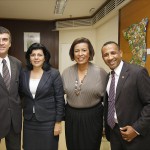 Governadora em exercício recebe membros da mesa diretora da Assembleia Legislativa - A governadora Angélica Guimarães