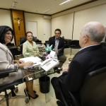 Governadora recebe a visita do exgovernador Albano Franco -