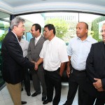 Déda comparece ao velório da mãe do deputado Antônio dos Santos -