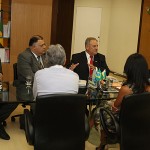 Déda recebe o deputado Givaldo Carimbão