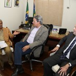 Déda recebe deputado relator da Comissão Especial que trata dos agentes de endemias na Câmara Federal - Fotos: Marcos Rodrigues/ASN