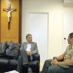 Déda recebe visita do chefe da 19ª Circunscrição do Serviço Militar em SE - Foto: Wellington Barreto/ASN