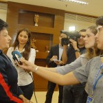 Governadora em exercício recebe presidente do TCE -