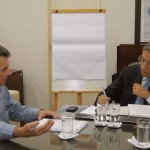 Governador autoriza acordo coletivo com os trabalhadores da Saúde - O governador Marcelo Déda e o secretário de Estado da Saúde