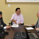 durante reuniãO com o secretário de Segurança Pública