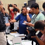 PC apresenta homem acusado de matar excompanheira em quarto de hotel - Fotos: Allan de Carvalho/SSP