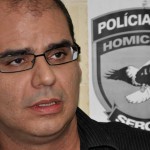 PC apresenta homem acusado de matar excompanheira em quarto de hotel - Fotos: Allan de Carvalho/SSP