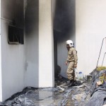 Bombeiros são acionados para combater incêndio em edifício  - Fotos: Ascom/CBMSE