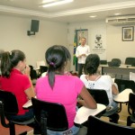 Funcionários da Educação participam de palestra sobre alimentação saudável e controle do colesterol - Fotos: Ascom/Seed