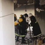 Bombeiros são acionados para combater incêndio em edifício  - Fotos: Ascom/CBMSE